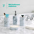 Bamboo Bathroom Set - White Marble